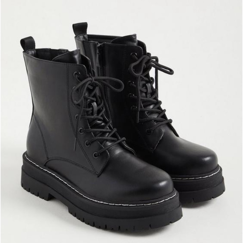 Torrid Platform Combat Boots Wide 10.5